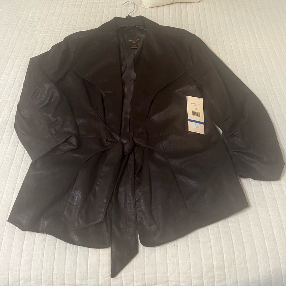 Multiples Missy High Society Espresso Jacket